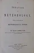 Title page to an 1877 copy of "A treatise on meteorology: with a collection of meteorological tables