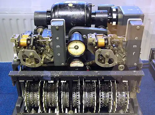 Lorenz cipher machine with twelve rotors mechanism