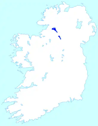 Location map of Lough Erne