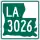 Louisiana Highway 3026 marker