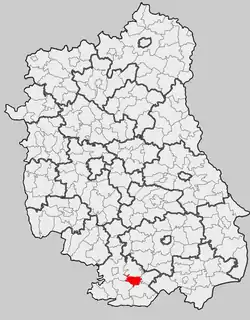 Location within the county and voivodeship