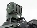 The MUSS Jammer Head mounted on top of a Puma IFV
