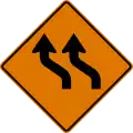 CW1-4bL Double lane shift (left)