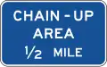 D5-15 Chain-up area (distance)