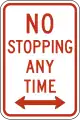 R7-4a No stopping any time