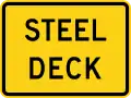 W8-5bP Steel deck (plaque)