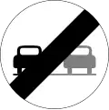 23e)&nbsp;— End of no overtaking