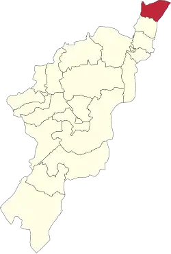 Map of Adamawa State highlighting Madagali