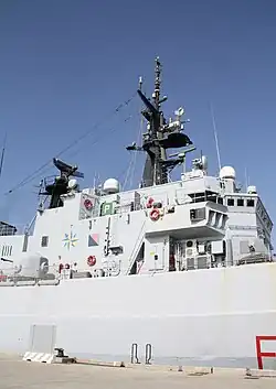 Close up of Maestrale on 10 October 2014.