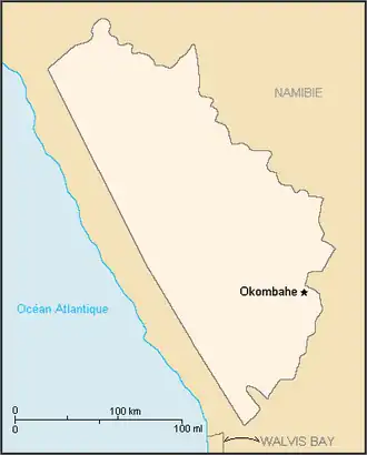 Map of the Bantustan