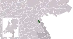 Location of Mook en Middelaar