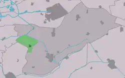 Location in Opsterland municipality