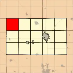 Location within Harvey County