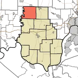 Location in Harrison County