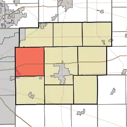 Location in Hancock County