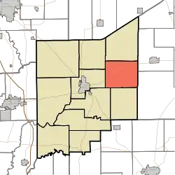 Location in Jennings County