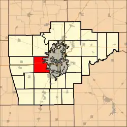 Location in Sangamon County