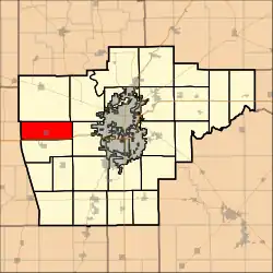 Location in Sangamon County