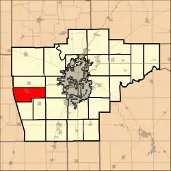 Location in Sangamon County