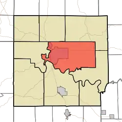 Location in Lawrence County