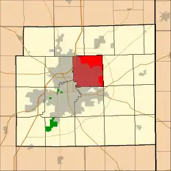 Location of St. Joseph Township in Allen County, Indiana