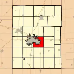 Location in Champaign County