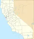 State map highlighting City and County of San Francisco