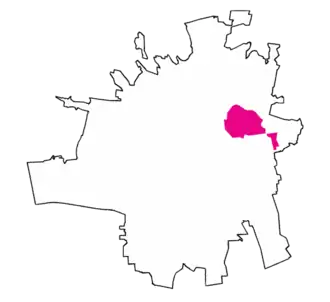 Location of Las Quintas