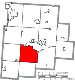 Location of Hocking Township in Fairfield County