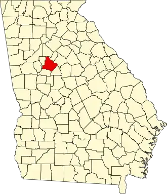 State map highlighting Henry County