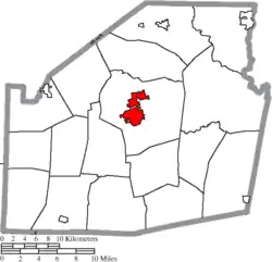 Location in Highland County, Ohio