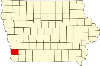 Mills County map