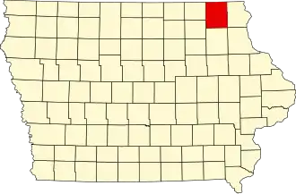 Winneshiek County map
