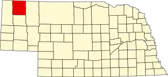 Dawes County map