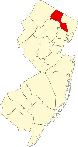 Passaic County map