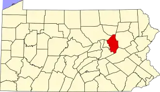 Map of Columbia County, Pennsylvania