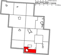 Location of Coal Township in Perry County