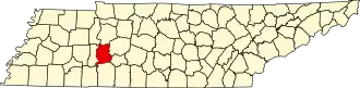 State map highlighting Perry County