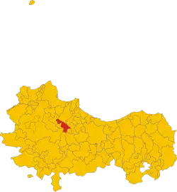 Marineo within the Province of Palermo