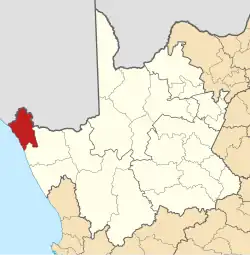Location in the Northern Cape