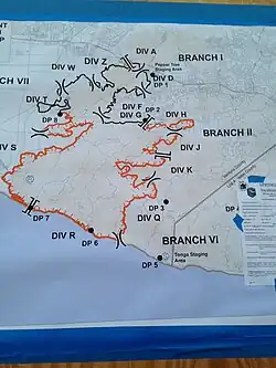 Map of Springs Fire.