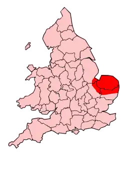 Approximate extent of the Iceni Territory