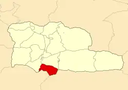 Location of Santa Cruz (Mieres)