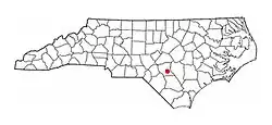 Location of Judson within North Carolina