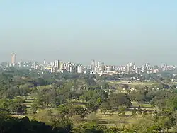 Skyline of Maracay, shire town of the Girardot Municipality.