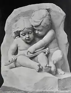 Margaret Baskerville (c.1905) Dawn of the Mind, relief sculpture