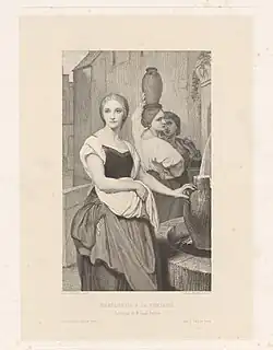 Marguérite at the fountain (after Ary Scheffer)