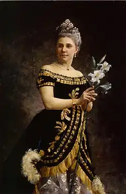 Ida Basilier-Magelssen's portrait, 1887