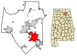 Location in Marshall County, Alabama