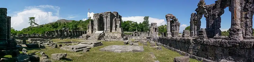 Panorama of the ruins in the summer of 2011